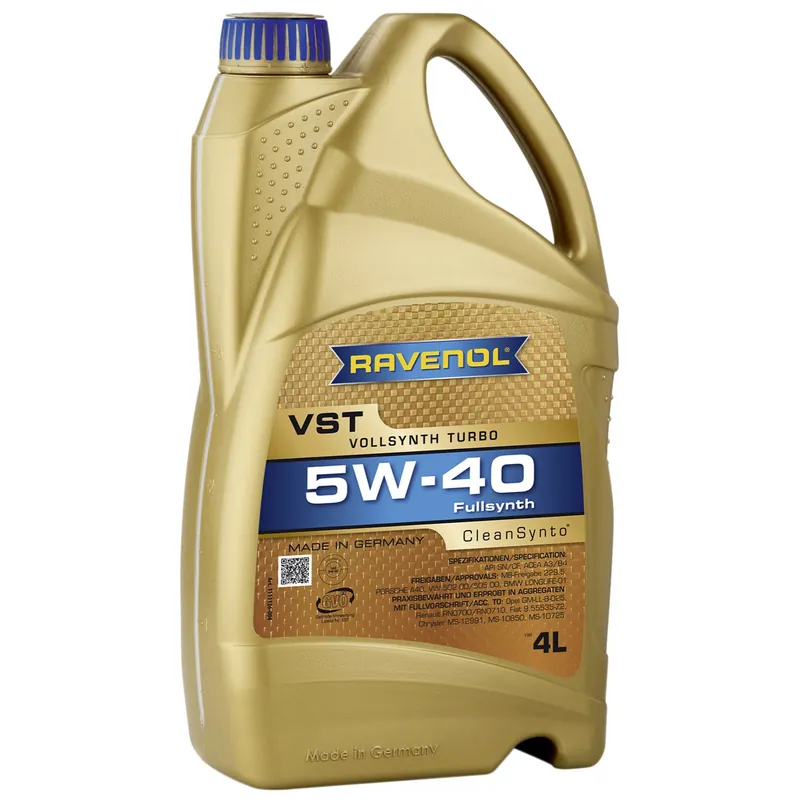Vain Rajoitetun Ajan RAVENOL • RAVTURBOVST5W404L Moottoriöljy RAV TURBO VST 5W40 4L